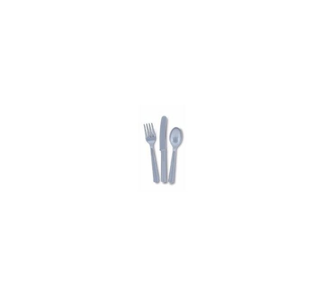 Unique Party Cutlery silver 18-piece
