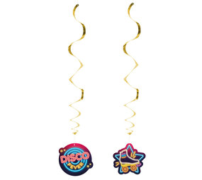 Boland Disco Fever Swirls | 2 stuks Boland Disco Fever Swirls | 2 stuks