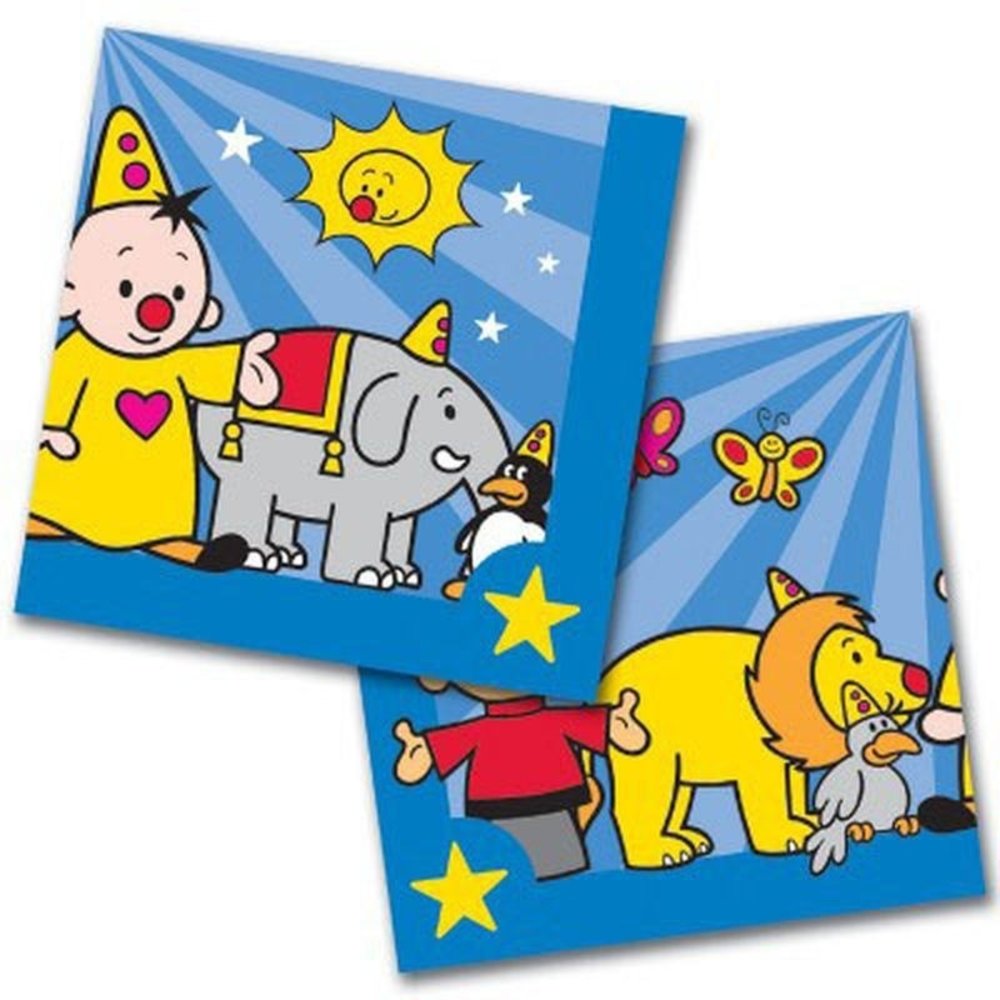 Folat Serviettes Bumba avec animaux 33x33 cm | 20 pièces