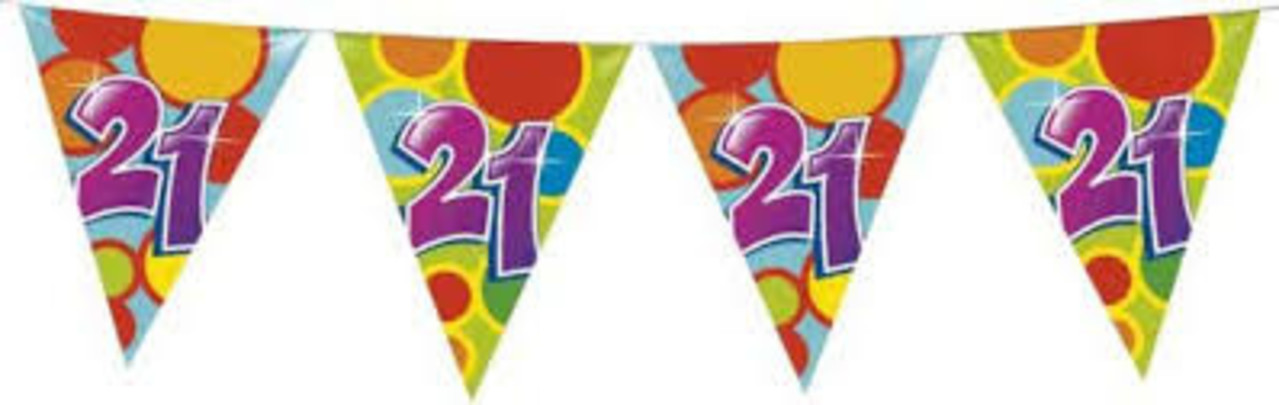 Flaggenleine 21 Jahre Party | 6 Meter