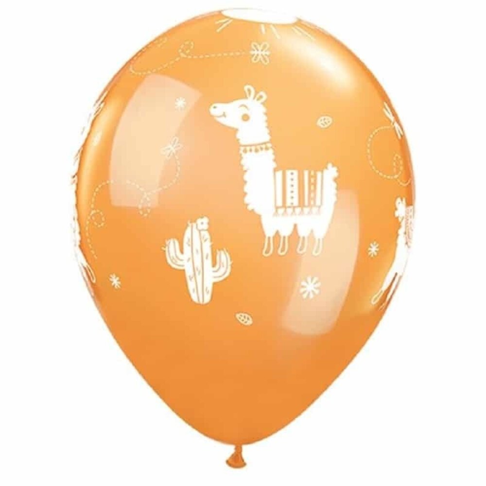 Qualatex Lama Ballonnen 30cm | 6 stuks Qualatex Lama Ballonnen 30cm | 6 stuks
