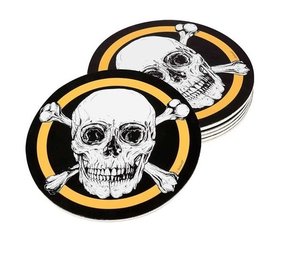 Onderzetters Doodshoofd | 6 stuks