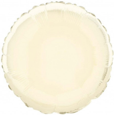 Globos Nordic Helium ballon rond ivoorkleur 45cm | per stuk Globos Nordic Helium ballon rond ivoorkleur 45cm | per stuk