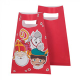 Boland Sacs de fête Saint Nicolas 23x15cm | 10 pcs. Boland Sacs de fête Saint Nicolas 23x15cm | 10 pcs.