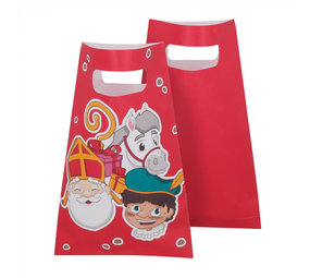 Boland Sacs de fête Saint Nicolas 23x15cm | 10 pcs. Boland Sacs de fête Saint Nicolas 23x15cm | 10 pcs.