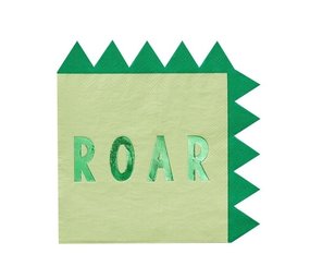 Ginger Ray Serviettes de Dinosaure ROAR 33x33 cm | 16 pièces