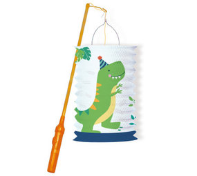 Amscan Lanterne à Tirer Dino-Mite Avec Bâton Lumineux 40x28cm | par unité Amscan Lanterne à Tirer Dino-Mite Avec Bâton Lumineux 40x28cm | par unité