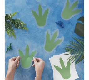 Ginger Ray Dinosaurus ROAR Pootafdruk Stickers | per 6 stuks