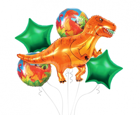 Godan Bouquet de Ballons Dinosaures | 5-pièces Godan Bouquet de Ballons Dinosaures | 5-pièces