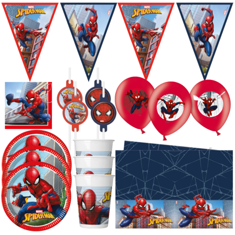 Tuf-Tuf Spiderman Crime Fighter party package | 8 people