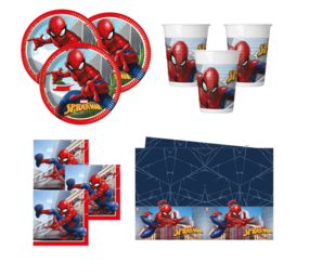 Tuf-Tuf Spiderman Crime Fighter Tafelset  | 8 personen Tuf-Tuf Spiderman Crime Fighter Tafelset  | 8 personen