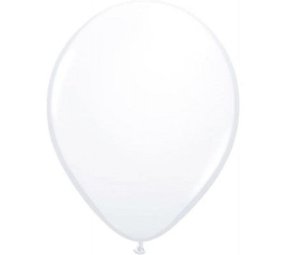 Witte Ballonnen Metallic 30cm | 10 stuks