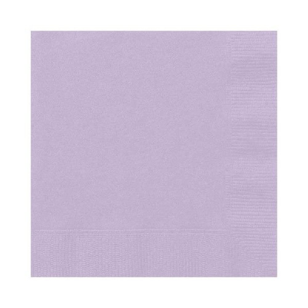 Unique Party Lila Servetten Lavendel 33x33cm | 50 stuks Unique Party Lila Servetten Lavendel 33x33cm | 50 stuks