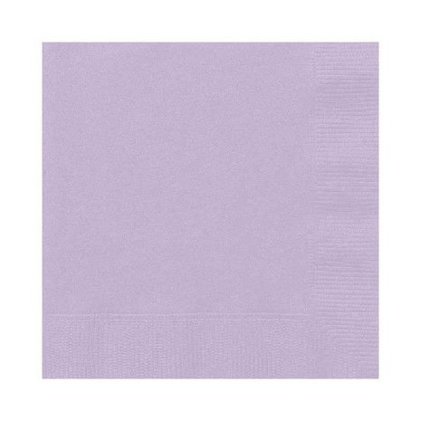 Unique Party Lila Servietten Lavendel 33x33cm | 50 Teile Unique Party Lila Servietten Lavendel 33x33cm | 50 Teile