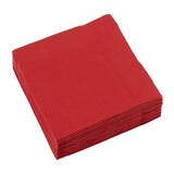 Unique Party Rote Servietten Rubinrot 25x25cm | 20 Stk