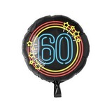 Paper Dreams Helium balloon 60 years Neon 46cm | per Unit Paper Dreams Helium balloon 60 years Neon 46cm | per Unit