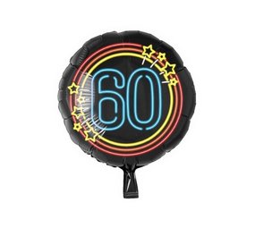 Paper Dreams Heliumballon 60 Jahre Neon 46cm | pro Stück Paper Dreams Heliumballon 60 Jahre Neon 46cm | pro Stück