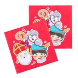 Boland Nappines Sinterklaas 33x33cm | 20  pièces Boland Nappines Sinterklaas 33x33cm | 20  pièces
