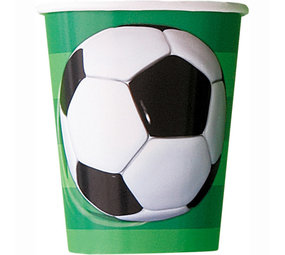 Unique Party Voetbal 3D Bekers 270ml | 8 stuks