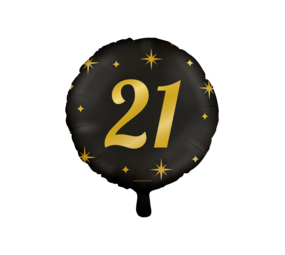 Paper Dreams Helium Ballon 21 Jahre Nobel 45 cm | pro Einheit