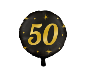 Paper Dreams Helium balloon 50 years Classy 45cm | per Unit Paper Dreams Helium balloon 50 years Classy 45cm | per Unit