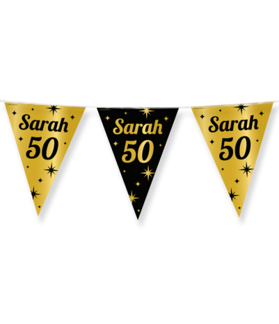 Paper Dreams Vlaggenlijn Slinger Sarah 50 jaar Classy | 10 meter