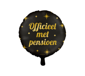 Paper Dreams Helium Ballon Pensioen Classy 45cm | per stuk Paper Dreams Helium Ballon Pensioen Classy 45cm | per stuk