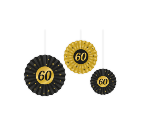Paper Dreams Paper fans 60 years classy | 3 pieces Paper Dreams Paper fans 60 years classy | 3 pieces