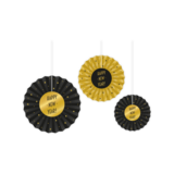 Paper Dreams Paper fans happy new year classy | 3 pieces