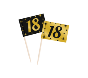 Paper Dreams COCTAIL PICKERS 18 years Classy 6.5cm | 50 pieces Paper Dreams COCTAIL PICKERS 18 years Classy 6.5cm | 50 pieces
