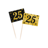 Paper Dreams Coctail Pickers 25 ans de classe 6,5 cm | 50 pièces Paper Dreams Coctail Pickers 25 ans de classe 6,5 cm | 50 pièces