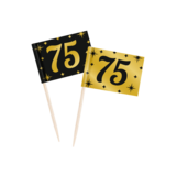Paper Dreams Cocktailstäbchen 75 Jahre 6,5 cm | 50 Stück Paper Dreams Cocktailstäbchen 75 Jahre 6,5 cm | 50 Stück
