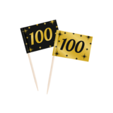 Paper Dreams Cocktailstäbchen 100 Jahre 6,5 cm | 50 Stück