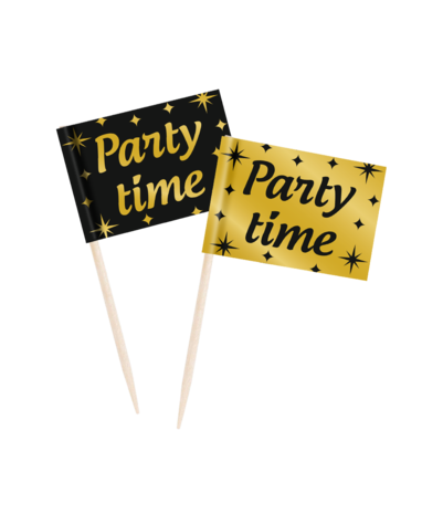 Paper Dreams Party Picker Party Time 6,5 cm | 50 stuks Paper Dreams Party Picker Party Time 6,5 cm | 50 stuks