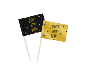Paper Dreams COCTAIL PICKERS HAPPY NEW YEAR CLASSY 6.5CM | 50 pieces