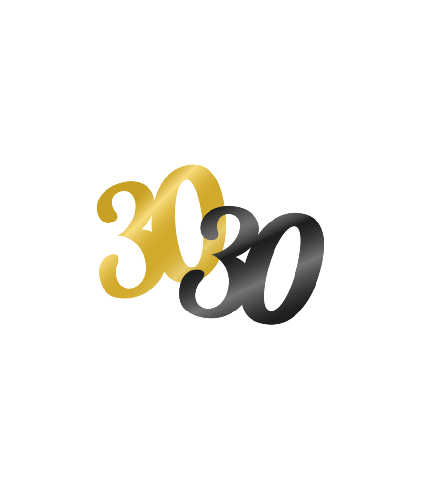 Paper Dreams Confetti Tafeldecoratie 30 jaar Classy | per zakje van 14 gram