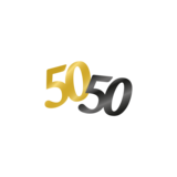 Paper Dreams Confetti table decoration 50 years classy | per bag of 14 grams Paper Dreams Confetti table decoration 50 years classy | per bag of 14 grams