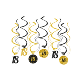 Paper Dreams Hang Decoration Wirbel 18 Jahre Nobel 70x14cm | 6 Stück