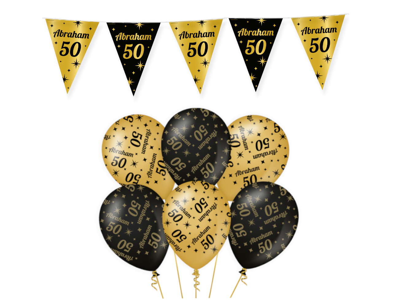 Tuf-Tuf Party package Abraham 50 Years Decoration Classy | 7-piece Tuf-Tuf Party package Abraham 50 Years Decoration Classy | 7-piece