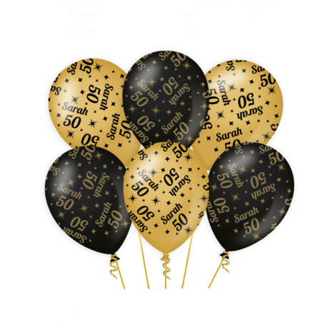 Tuf-Tuf Party package Sarah 50 years Decoration Classy | 7-piece