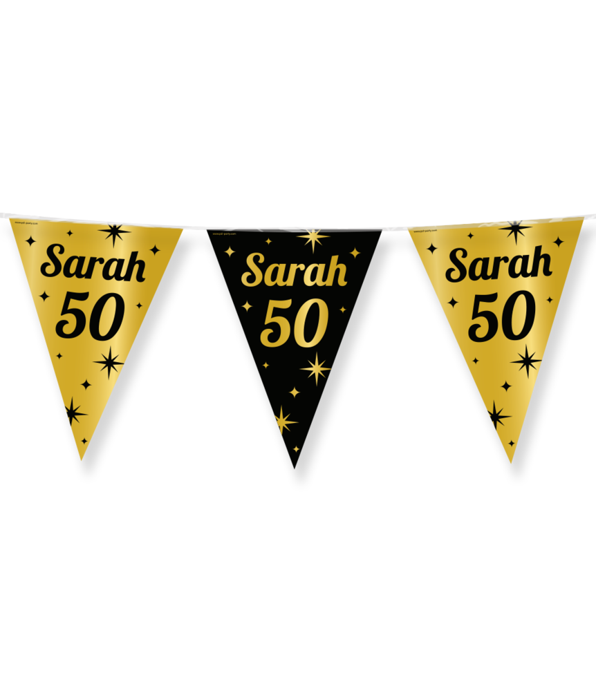 Tuf-Tuf Party package Sarah 50 years Decoration Classy | 7-piece