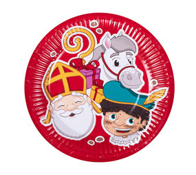 Boland Sinterklaas Teller 23cm | 10 Stück Boland Sinterklaas Teller 23cm | 10 Stück