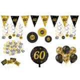 Tuf-Tuf 80 Teile Party Deko Set 60 Jahre Dekoration Classy Tuf-Tuf 80 Teile Party Deko Set 60 Jahre Dekoration Classy