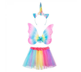 Boland Unicorn Regenboog Verkleedset | per set Boland Unicorn Regenboog Verkleedset | per set