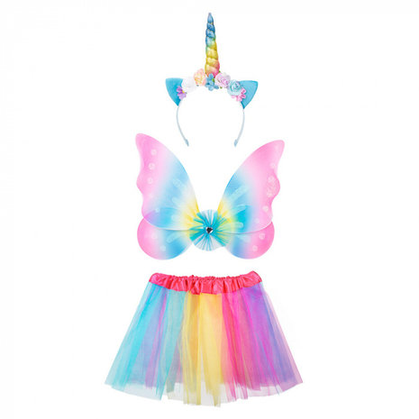 Boland Unicorn Rainbow Dress Up Set | per set
