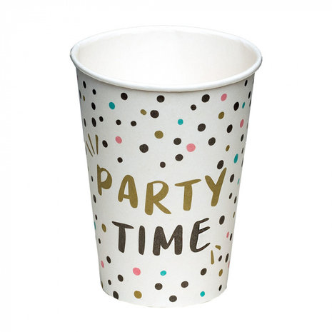 Boland Party Time Becher 210ml | 8 Stück