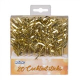Boland Golden Cocktail Pikers | 20 pieces Boland Golden Cocktail Pikers | 20 pieces