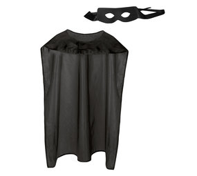 Boland Superheld Verkleedset Zwart | per set Boland Superheld Verkleedset Zwart | per set