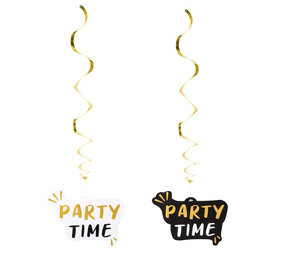 Boland Party Time Swirls 85cm | 2 stuks Boland Party Time Swirls 85cm | 2 stuks