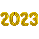 Tuf-Tuf Ballons numéros 2023 or | 86cm Tuf-Tuf Ballons numéros 2023 or | 86cm